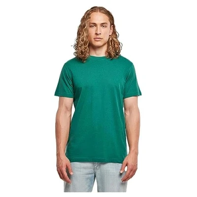 Bild av Build Your Brand Basic Round Neck T shirt för män, Bottle green, L