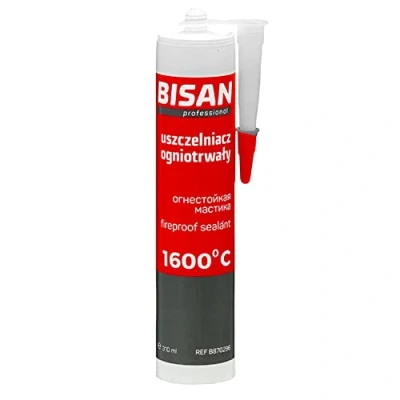 Bild av Generic silikon tätningsmedel svart 1600 C 310 ml hög temperatur lim BISAN