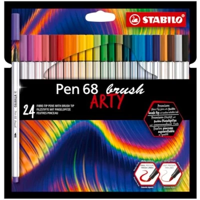 Bild av STABILO EO568/24 21 20 Tuschpennor, Flerfärgad, 24 stycken