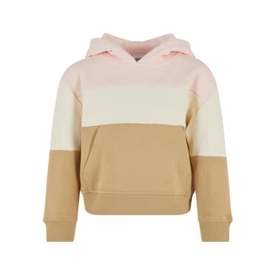 Bild av Urban Classics Oversize 3TONE Luvtröja för barn, Storlek: 110/116, Pink whitesand unionbeige