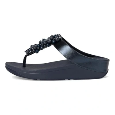 Bild av Fitflop FINO Bauble Bead tåstolpsandaler, marinblå, 5 UK, Marinblått Xsp, 38 EU
