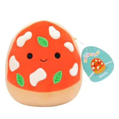 Bild av Squishmallows SQCR06583 Sanda pizzan 19 cm, officiell Jazwares plysch, supermjukt gosedjur