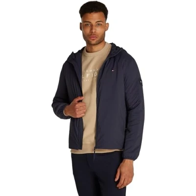 Bild av Tommy Hilfiger Packable Hooded Jacket Allvädersjacka, Storlek: XL, Desert sky