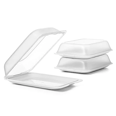 Bild av Tatay Fresh Charkuterilådor, Set Med 3, Maxi, Förvaringslåda För Skinka Kylskåp, Frys , 17 X 6.2 25.2 Cm, Vit
