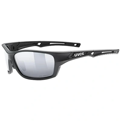 Bild av uvex sportstyle 232 P sportglasögon för dam och herr polariserande tryckfri bärkomfort &amp; perfekt passning black matt/silver one size