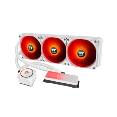 Bild av Thermaltake Floe RC360 CPU &amp; Memory AIO Liquid Cooler Snow Edition PC vattenkylning processorkylare Minneskylare RGB tyst 120 mm fläkt vit