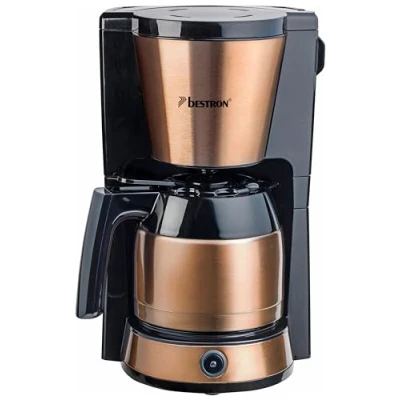 Bild av Bestron Copper Collection ACM1000CO Kaffemaskin, Svart, Koppar, 21.6 x 25.9 34.8 cm