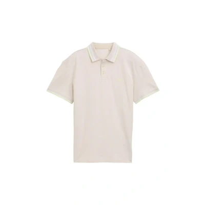 Bild av TOM Tailor MIT Stretch Piké, Storlek: Medium, Light cashew beige two tone