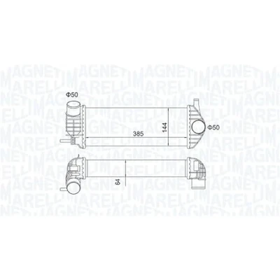 Bild av MAGNETI MARELLI 351319204480 Intercooler RENAULT: Kangoo II Express, / Grand