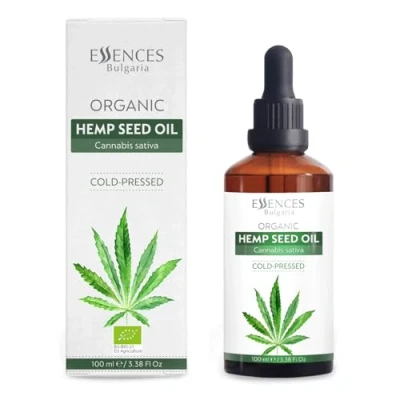Bild av Essences Bulgaria Ekologisk Hampfröolja 100ml 100% Naturlig Kallpressad Olja Terapeutisk Kvalitet Familjeägd Gård Massage Basolja Fuktkräm Perfekt Bärarolja