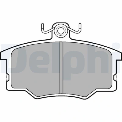 Bild av DELPHI LP179 Jeu de plaquettes frein non préparé pour indicateur d&#039;usure avec tôle anti bruit accessoires AUDI: Coupe B2, 80 100 C2 Break