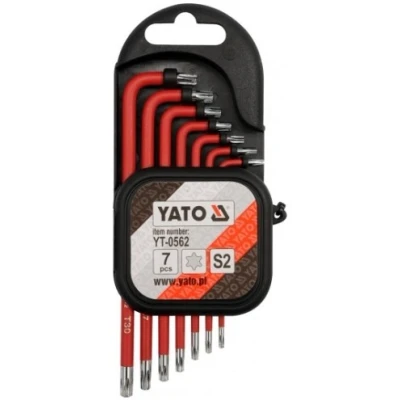 Bild av YATO YT 0562 Ensemble de tournevis coudés T9 T30 7