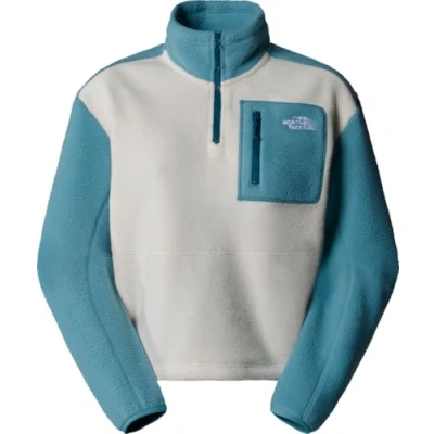 Bild av The North Face Yumiori ¼ ZIP Fleecetröja, Storlek: XS, Algae blue/white dune/midnight petrol