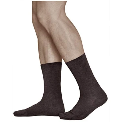 Bild av VITSOCKS Ullstrumpor Herr 80% MERINOULL Varma Strumpor (3 PAR) Mjuka Andas, brun, 42 43