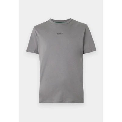 Bild av Replay herr basic t shirt rund hals kortärmad, 093 Lead Grey, 3XL