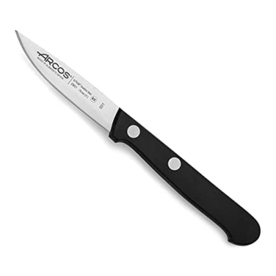 Bild av Arcos skalkniv 7,6 cm rostfritt stål, kökskniv för att skala frukt och grönsaker, ergonomiskt polyoxymetylenhandtag 75 mm blad, universell serie, färg svart