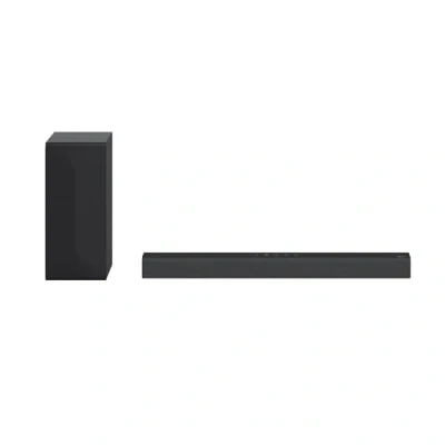 Bild av LG S60Q Smart Soundbar, 300 W effekt och 2,1 kanaler. Dolby Atmos Virtual Surround ljud. Bred anslutning HDMI ARC Pass Through, Bluetooth, USB, optisk ingång