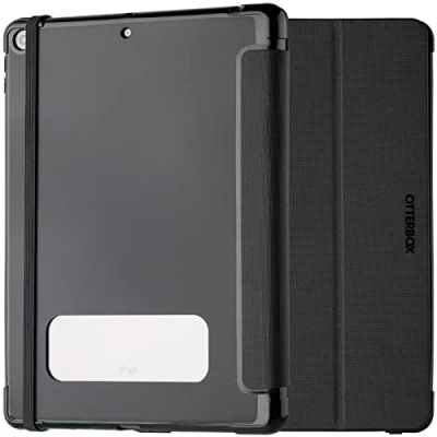 Bild av OtterBox React Folio Case för iPad 10,2 Tum (8:e gen 2020/9:e 2021), stöttåligt, fallskyddat, ultratunt, skyddande foliofodral, testad till militärstandard,Zwart Utan retailförpackning