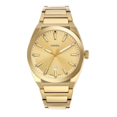 Bild av Fossil Traditional Everett Klocka, Storlek: One Size, Gold