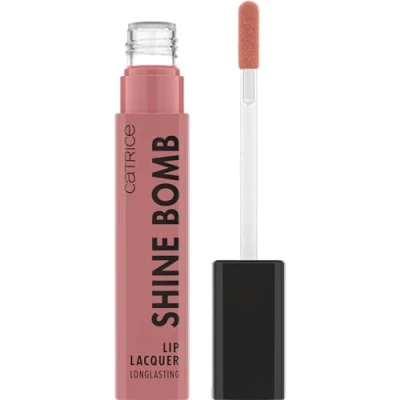 Bild av Catrice Shine Bomb Lip Lacquer, läppstift, nr 020, naken, långvarigt, omedelbart resultat, glänsande, färgintensiv, vegansk, oljefri, utan parabener, mikroplastiska partiklar, 1 pack (3 ml)