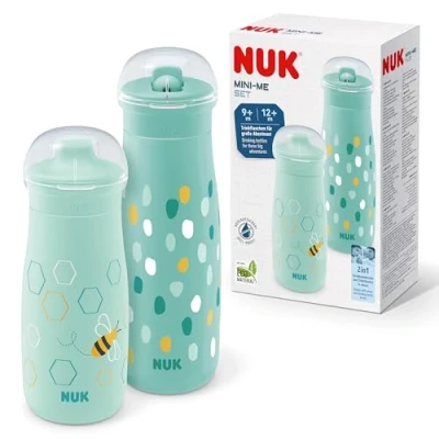 Bild av NUK Mini Me dricksflask set, från 9 månader, mint