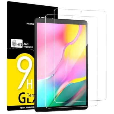 Bild av NEW&#039;C 2 pack, Skärmskydd Med Samsung Galaxy Tab A 2019 10,1 Tum SM T510 T515 Härdat Glas HD klar 9H hårdhet bubbelfritt