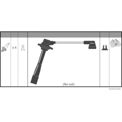 Bild av HERTH+BUSS JAKOPARTS J5383026 Jeu De Fils d&#039;Allumage MAZDA: 626 V 5 portes, Berline