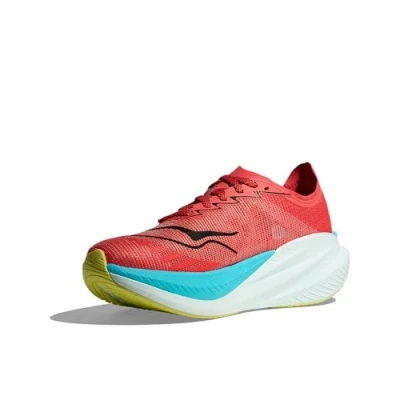 Bild av HOKA MACH X 2 Väglöparskor, Storlek: 41 1/3, Grapefruit/electric coral Textil/syntet