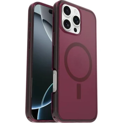Bild av OtterBox Symmetry Clear MagSafe Apple iPhone 16 Pro Max Up Beet red
