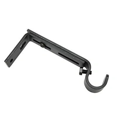 Bild av Gardinia utdragbar hållare för Ø 16 mm svart matt 1014 cm, enkelprogram Memhis, 2