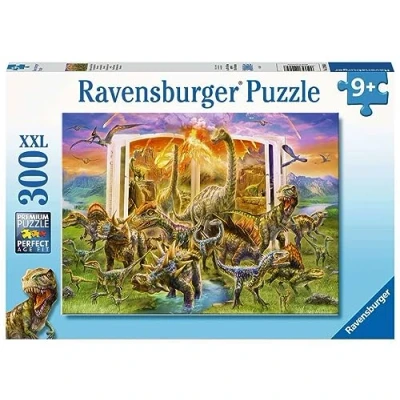 Bild av Ravensburger 12905 300 bitar XXL Barnpussel från 9 år perfekt ålderspassning Dino Dictionary en rolig aktivitet för familjen och barnen