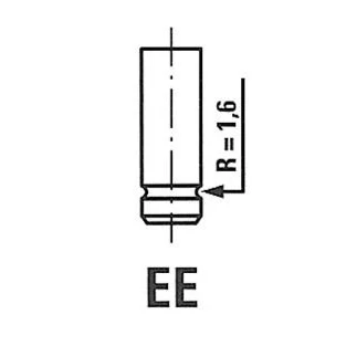 Bild av FRECCIA R3323/SCR soupape d&#039;Admission 36 Tige de chromée FIAT: Panda I 3/5 portes, Fiorino II Van, LANCIA: DELTA 1
