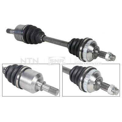 Bild av SNR DK66.036 Arbre de transmission Essieu avant gauche 583 avec support en caoutchouc CITROËN: Berlingo / First I, Xsara Picasso