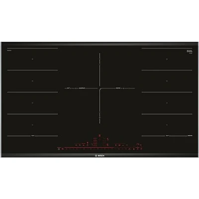 Bild av Bosch PXV975DV1E Serie 8 Smart induktionshäll (autark), 90 cm bred, FlexInduction fritt utrymmeval, MoveMode förinställda effektnivåer, PerfectFry steksensor, PowerBoost snabbare matlagning