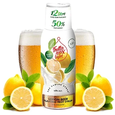 Bild av Light Low Carb Fitness Sirap från FruttaMax Noll socker Med Stevia 50 60% fruktinnehåll 500ml (Citron Radler Light)