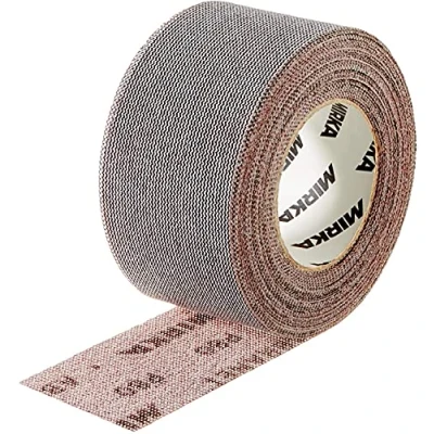 Bild av Mirka Abranet sliprulle med nät 75 mm x 10 m kardborreband/korn P150 / 1 rulle/för slipning av trä, spackel, lack, plast 545BI001153R