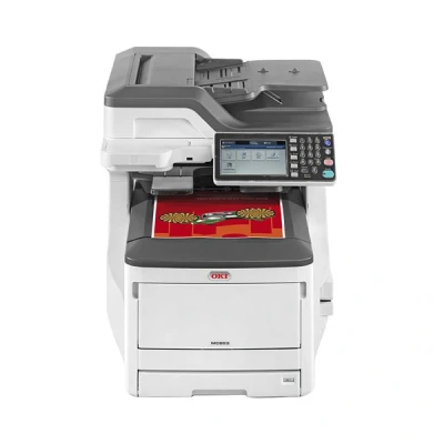 Bild av OKI MC853DNV A3 Color MFP Laserskrivare Multifunktion med fax Färg LED