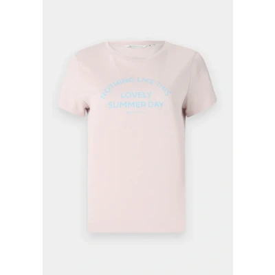 Bild av TOM Tailor Denim Basic Print Tshirt med print, Storlek: Medium, Rose smoke