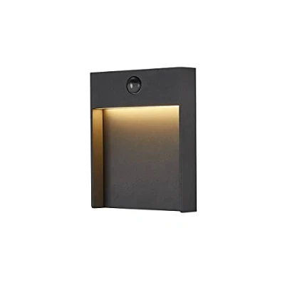 Bild av SLV LED vägglampa platt för utomhusbelysning av entrén, väggar, stigar, terrasser, fasader, trappor vägglampa, utomhuslampa, trädgårdslampa // CCT switch (3 000 K/4000 K), 600 lumen, 16 W