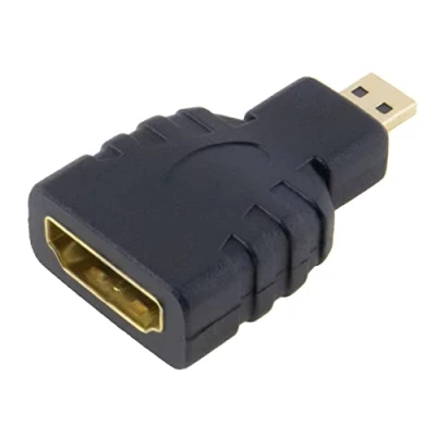 Bild av SeKi HDMI adapter A uttag till Micro D kontakt, kontakt; guldpläterade kontakter svart, 85116