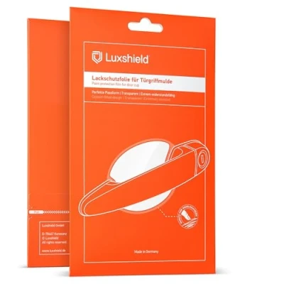 Bild av Luxshield bil dörrhandtag skyddsfilm infällt grepp för BMW 3 serie Touring 7 (VII) G21 I 2019 2022 repskydd, lackskyddsfilm transparent glansig