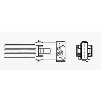 Bild av NGK 7979 Sonde lambda chauffé 4 PEUGEOT: 406 Berline, 206 3/5 portes, 106 II CITROËN: Saxo Xsara 5 portes