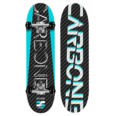 Bild av Stamp Skateboard Skids Control Carbone Svart/Blå/Vit