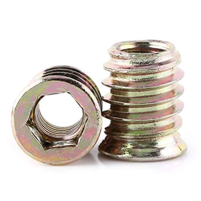 Bild av Nitmuttrar sortiment kit, 20 tlg hexdrivsmutter insättningsmöbler, helt gängat förzinkat kolstål M6/M8/M10 M8x17mm