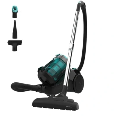 Bild av Cecotec Conga Rockstar Multicyclonic Plus påslös slädedammsugare, 800 W, multicyklonisk, kapacitet 2,5 l, högeffektivt filter, metalliskt teleskopiskt rör, klädseltillbehör