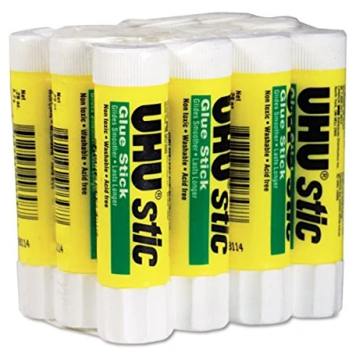 Bild av UHU Stic permanent klar applicering limpinne, 8,2 g, 822 12/pack
