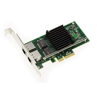 Bild av KALEA INFORMATIQUE Gigabit Ethernet nätverkskontrollkort med 2 portar över PCIe x4 port Intel I350 T2 chipset (NHI350AM4)
