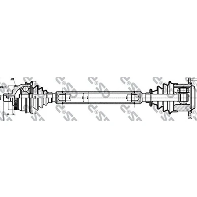 Bild av GSP 203007 Arbre de transmission A1 622 VOLKSWAGEN: Passat B5 GP Berline, Break, AUDI: A4 Avant