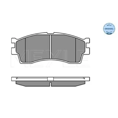 Bild av MEYLE 025 238 7316/W Jeu de plaquettes frein ORIGINAL Quality Essieu avant avec indicateur d&#039;usure tôle anti bruit KIA: RIO 2, CARENS 2