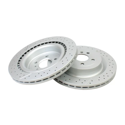 Bild av QUARO Bromsskiva MERCEDES BENZ: ML klass, GLE SUV, GLS 345mm 26mm 5 112mm slitsad/hålad lackerad QD1718 Bromsskivor